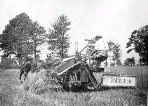 Horse-Drawn Grain Binder